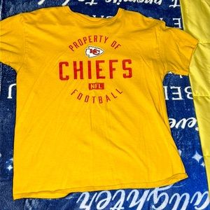 Yellow,red and white KC Chiefs T-Shirt